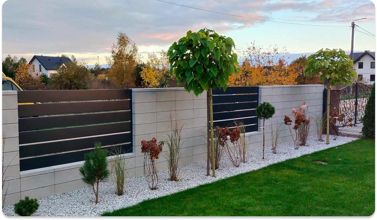 ogrodzenia na skarpie