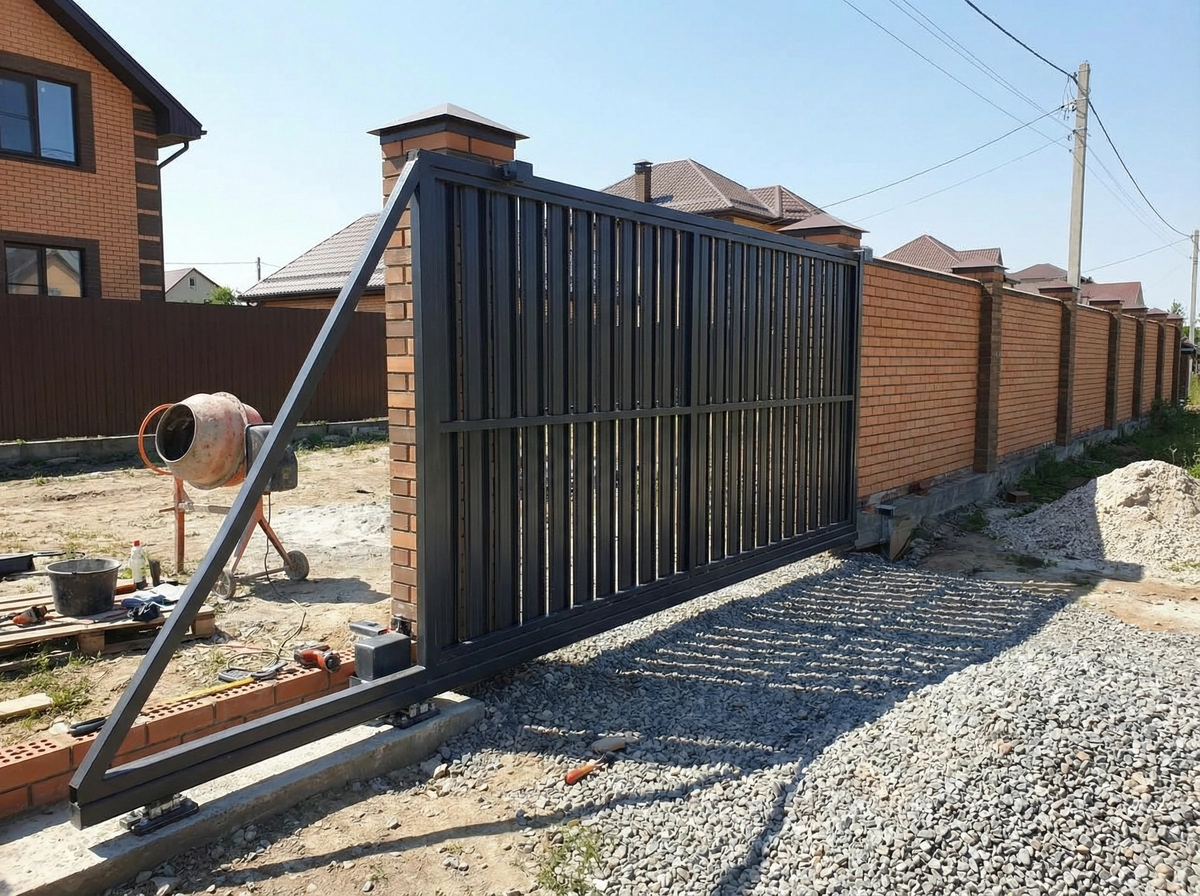 montaż bramy przesuwnej