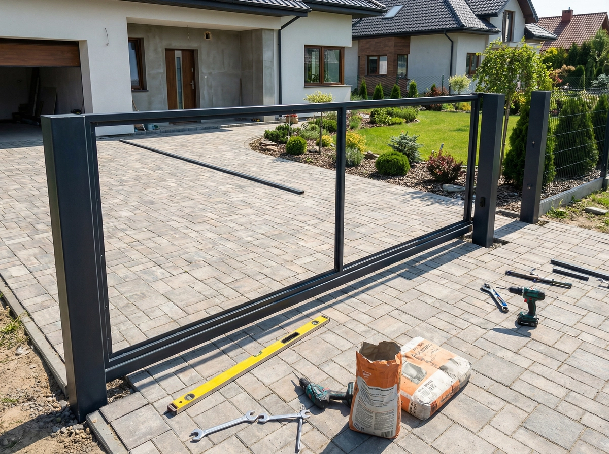 montaż bramy wjazdowej