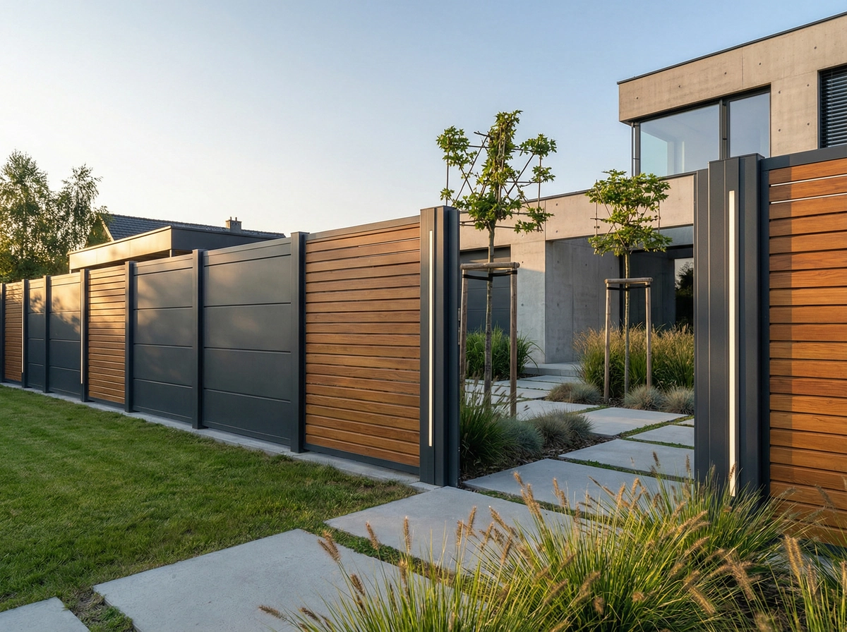 nowoczesne ogrodzenia panelowe